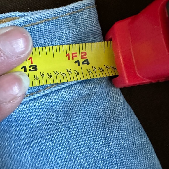 Forever 21 Mini Light Blue Jean Skirt Front Button Closure Back Pockets SZ XS - Picture 7 of 7